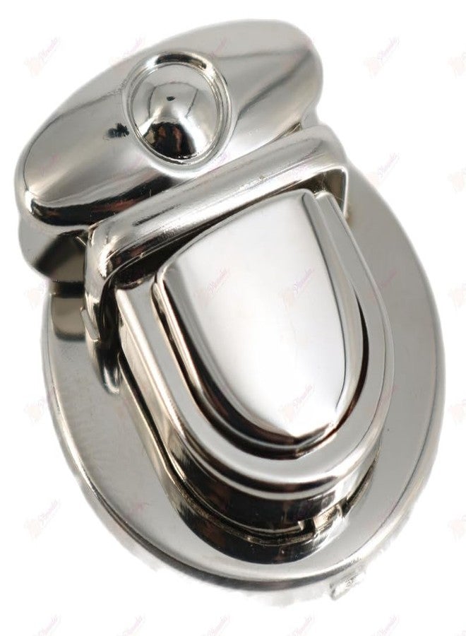 Nimida ® Purse Push Lock Set of 2 | Tuck Lock/Thumb Lock/Clasp/Closure for DIY Purses/Bags/Travel Bags/Handbags | Silver - Image 3